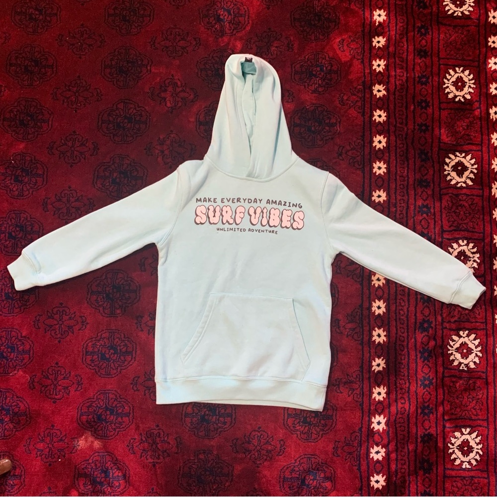 Light Blue “Surf Vibes” Hoodie